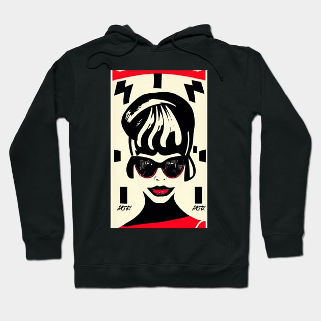 Popart Design For Women Hoodie by ShopSunday